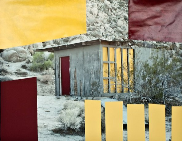 Sam Falls, Untitled (House, Red and Yellow, Joshua Tree, CA), 2012 