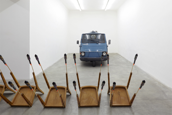 Roman Signer, Exhibition view, Galerie Martin Janda, 2012