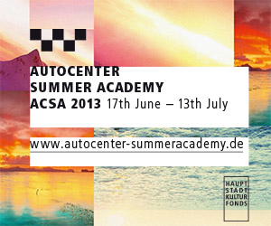 AUTOCENTER  SUMMER ACADEMY | ACSA 2013