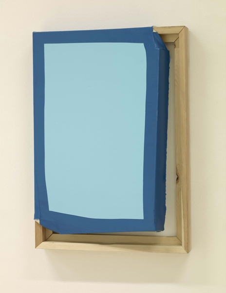 Ángela de la Cruz, Tight (Light blue / Turquoise), 2014 Ángela de la Cruz, Tight (Light blue / Turquoise), 2014