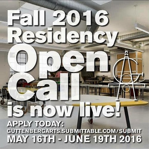 Guttenberg Arts Fall 2016 Residency Open Call