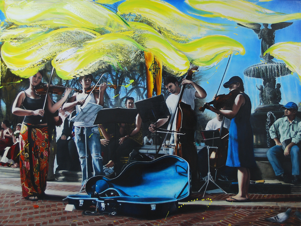 Maxwell Stevens, Autumn Leaves, Rehearsal at Bethesda Fountain, 2019-2021