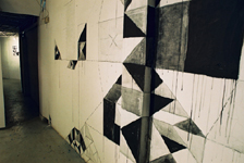 Acrylic and pencil on wall, 2003
