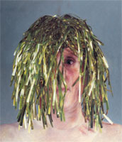 Self-portrait Wearing Tinsel Wig, 2005