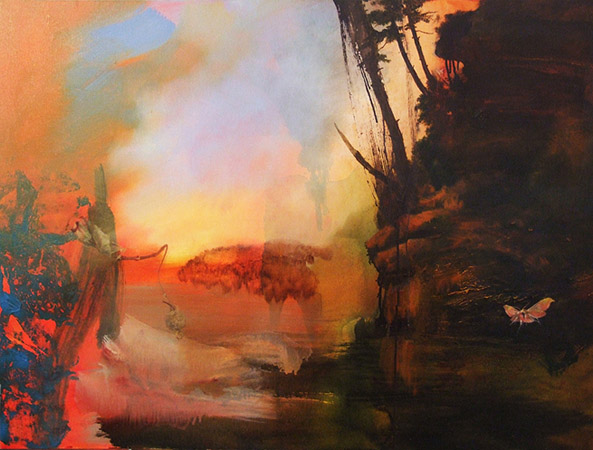 Further Tales Along the Hudson IV, oil, 2008