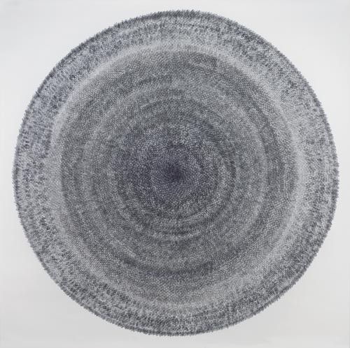 20,045 days, 2007Ink on paper, 71 x 71" 20,045 days, 2007<br class=