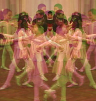 Pinkish, Greenish, a video projection