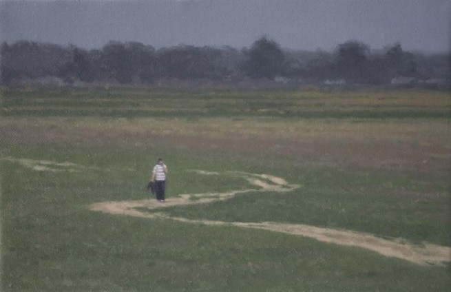 Serban Savu, Far from the Sea, 2007<br/>Oil on canvas, 23 x 35 cm<br/>Image � Serban Savu, Courtesy f a projects, London<br/>