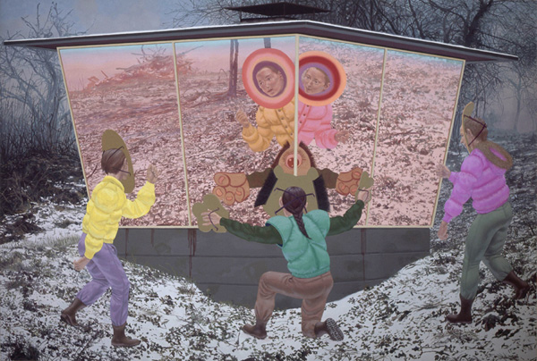 Simon Pasieka<br/>8, 2008<br/>Oil on Canvas, 200 x 300 cm<br/>