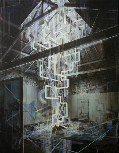 'The New Light of Tomorrow', 2010<br/>Oil on linen <br/>238 x 183 cm<br/>