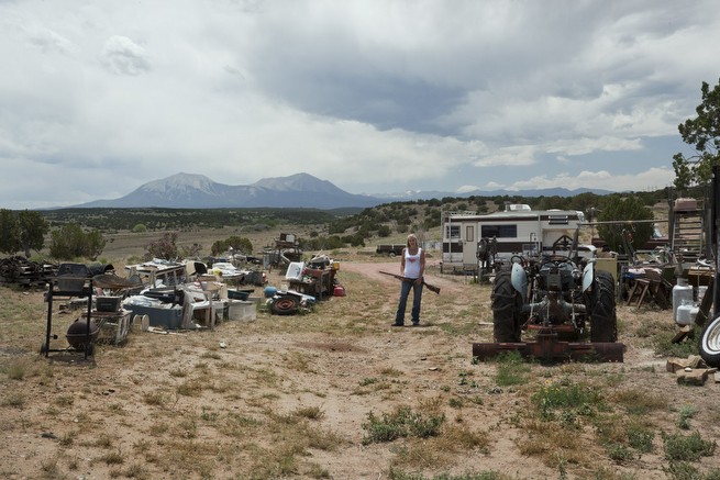 Maleaha in Cameron, the ghost town still owned by her family<br/>From 'The Promised Land'<br/>Made during an artist residency at the Museum of Friends, Colorado<br/>